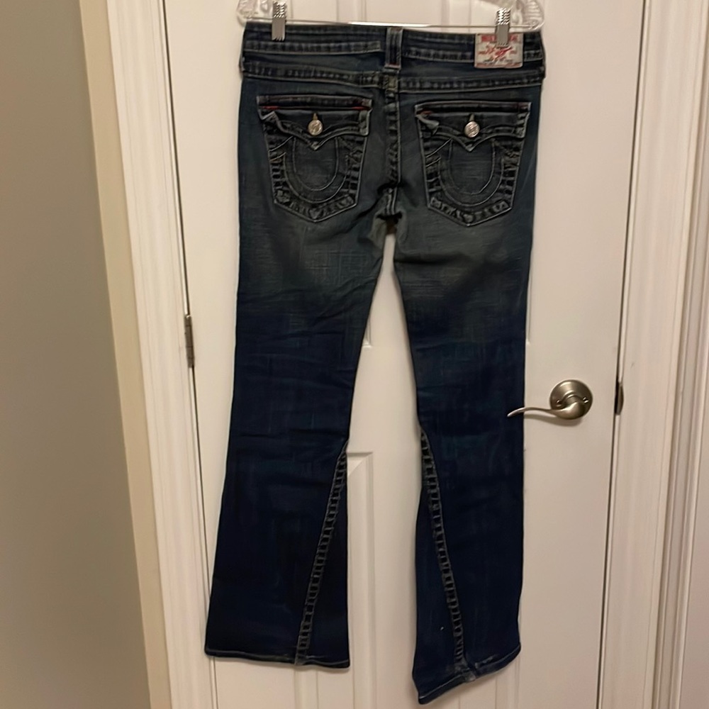 True Religion Women's Dark Blue Bootcut Jeans